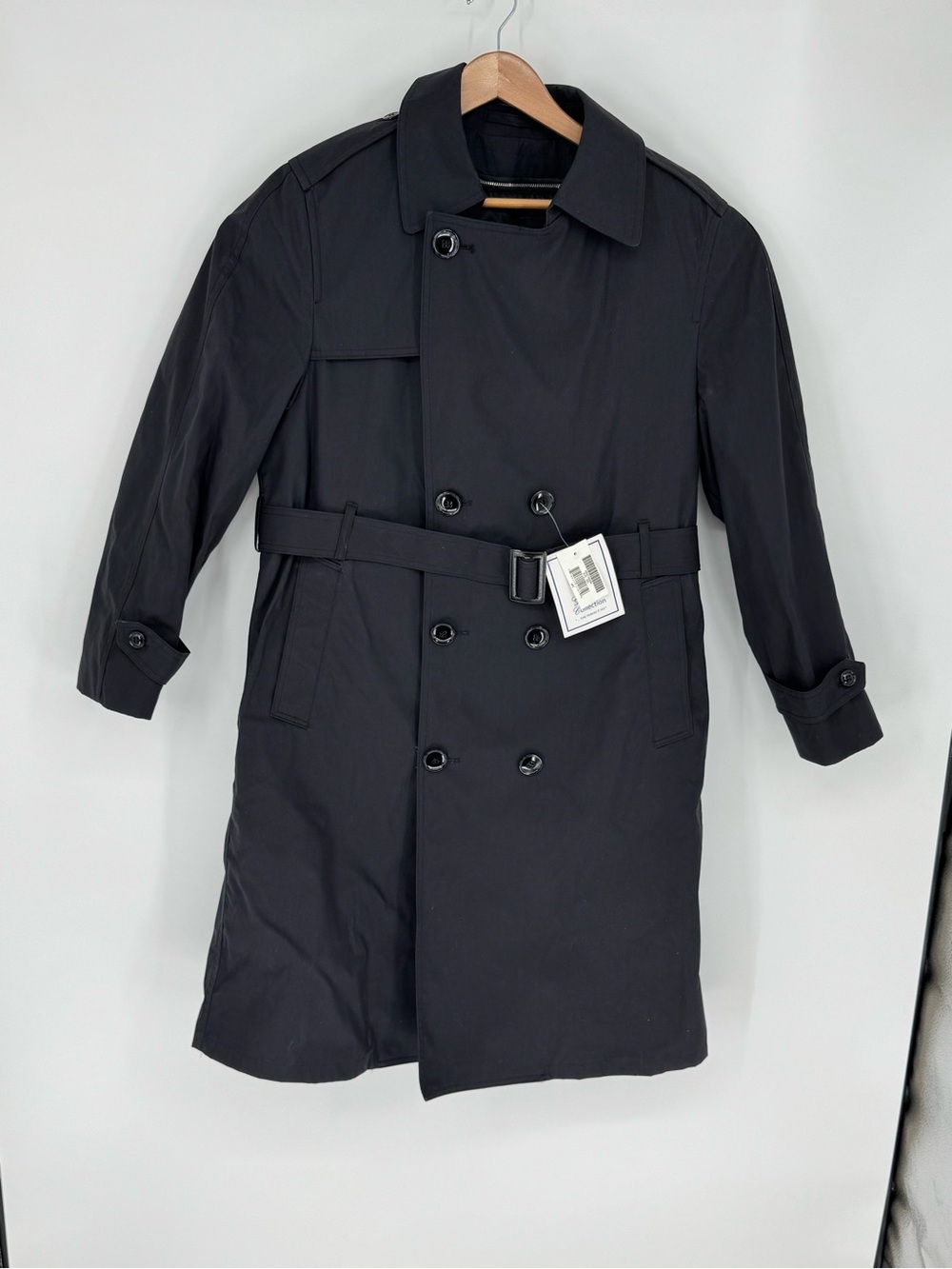 NWT Garrison Collection Men’s Sz 38S Army Trench Coat Military Zip-Out Liner J3